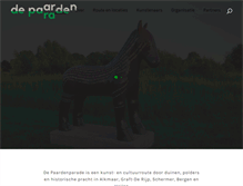 Tablet Screenshot of paardenparade.nl
